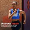 imageZELUS Weighted Vest for Women Men 68121620lb Weight Vest with Arm Pouch Reflective Strips UShaped Rucking Vest for Strength Training Muscle Building Walking Running Vest for FitnessBlue