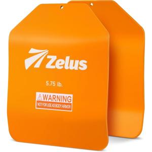 imageZELUS 2 Weighted Vest Plates 5758751375 lb Curved Weight Vest Plates for Workout Steel Tactical Weight Plates for Vest with Clear Markings Ergonomic Training Plates for Running Training CrossFitOrange575LB