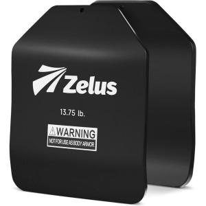 imageZELUS 2 Weighted Vest Plates 5758751375 lb Curved Weight Vest Plates for Workout Steel Tactical Weight Plates for Vest with Clear Markings Ergonomic Training Plates for Running Training CrossFitBlack1375LB