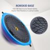imageZELUS 25in Balance Ball  660lb Inflatable Half Exercise Ball Wobble Board Balance Trainer w Nonslip Base  Half Yoga Ball Strength Training Equipment w 2 Bands Pump Extra Ball IncludedPurple SurfaceBlue Base