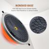 imageZELUS 25in Balance Ball  660lb Inflatable Half Exercise Ball Wobble Board Balance Trainer w Nonslip Base  Half Yoga Ball Strength Training Equipment w 2 Bands Pump Extra Ball IncludedOrange SurfaceGray Base