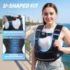 imageZELUS Weighted Vest for Women Men 410lb1120lb2032lb Adjustable Weight Vest with 6 Iron Sand Bags UShaped Rucking Vest with Adjustable Buckle Straps Workout Vest for Strength Training Black1120LB