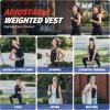 imageZELUS Weighted Vest 10ampamp15lb ZFit Weight Vest for Women Men with Adjustable Soft Iron Weights Unisex Training Vest for Walking Strength Training Workout Vest with Pockets Reflective Strip Black MLBlack