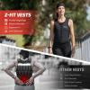 imageZELUS Weighted Vest 10ampamp15lb ZFit Weight Vest for Women Men with Adjustable Soft Iron Weights Unisex Training Vest for Walking Strength Training Workout Vest with Pockets Reflective Strip Black MLBlack