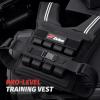 imageZELUS Weighted Vest Men 233645 lb Weight Vest with 101620 Adjustable Iron Weights for Muscle Building Strength ampamp Functional Training Weighted Vest for Men with Reflective StripsBlack