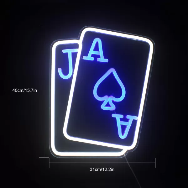 Basketball Neon Signs Sport Neon Light Led Sign Neon Sign for Bedroom Led USB Powered Switch Light up Sign Neon Sign for Wall Decor Bedroom Christmas Birthday Signs Kids GiftBlue Yellowblue Playing Cards