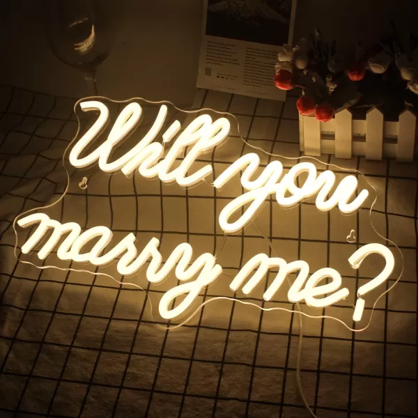 Basketball Neon Signs Sport Neon Light Led Sign Neon Sign for Bedroom Led USB Powered Switch Light up Sign Neon Sign for Wall Decor Bedroom Christmas Birthday Signs Kids GiftBlue Yellowwarm white will you marry me
