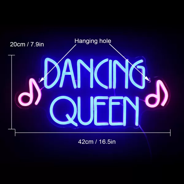 Live Music Neon Sign LED Neon Sign Large Neon Light Sign Blue and Pink Words Neon Sign for Music Studio Light up Sign USB Powered Switch Neon Sign for Wall Decor BeerBarMusic StudioBedroomPartyClubCqueen dance