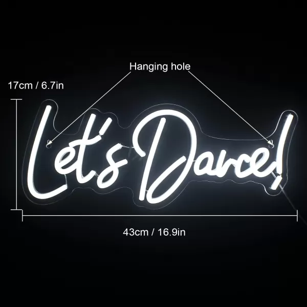 Live Music Neon Sign LED Neon Sign Large Neon Light Sign Blue and Pink Words Neon Sign for Music Studio Light up Sign USB Powered Switch Neon Sign for Wall Decor BeerBarMusic StudioBedroomPartyClubBwhite lets dance