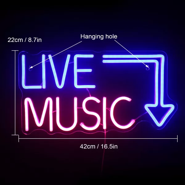 My Happy Place Neon Sign Pink Neon Signs Letters Neon Lights for Bedroom Happy Light for Wedding Decoration Birthday Party Girls Bedroom Wall Decorpink blue live music