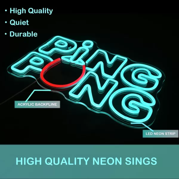 Playing Guitar Cat Neon Sign for Wall Decor Light Anime Light Up Signs Neon leds for Bedroom Store Music Bar Party Decorations Home GiftIce Blue ping pong 01