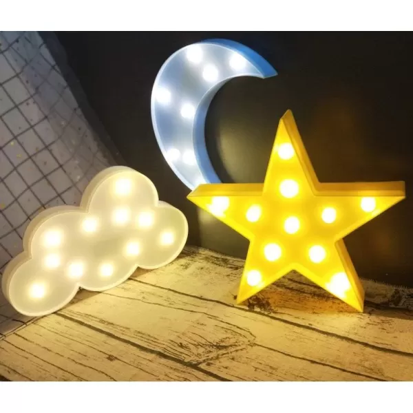 LED Neon Sign for Wall Decor USB Powered LED Neon Light Signs Light up Sign for Bedroom Neon Wall Signs for Kids Birthday PartyStar Cloud and Moon
