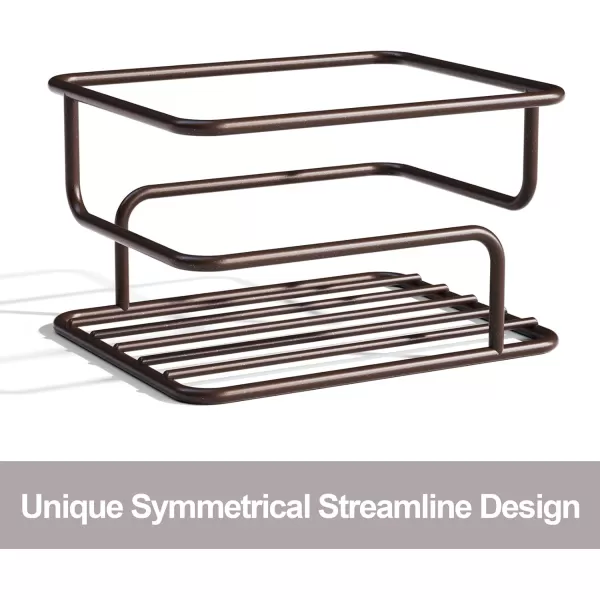 SRIWATANA Shower Caddy Hanging Over Head Bathroom Shower Organizer Shower Rack Holder with Hooks for Razors  BlackBronze