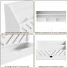 imageSRIWATANA Mail Organizer Countertop White Desk Organizer with Drawer Mail Holder for Counter File Sorter Letter Paper Holder