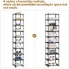 imageCalmootey 10Tier Shoe RackShoe Shelf Storage OrganizerEntrywayBedroomBlack10Tier