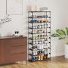 imageCalmootey 10Tier Shoe RackShoe Shelf Storage OrganizerEntrywayBedroomBlack10Tier