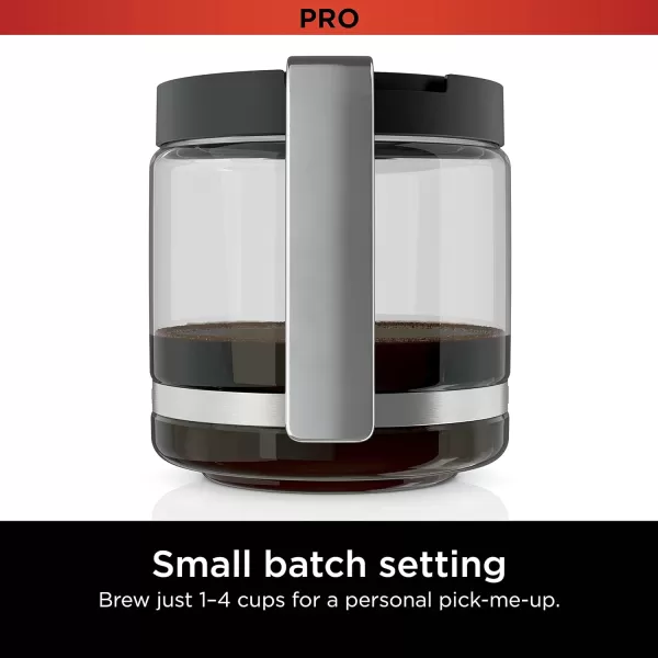 Ninja 14 Cup  Programmable Coffee Maker XL Pro with Permanent Filter 2 Brew Styles Classic ampamp Rich 4 Programs Small Batch Delay Brew Freshness Timer ampamp Keep Warm Stainless Steel DCM201Stainless Steel