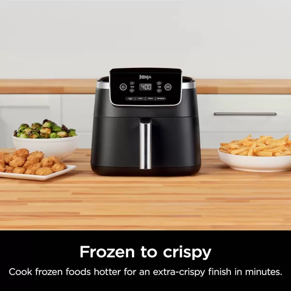 Ninja Air Fryer Pro XL 6in1 with 65 QT Capacity Max Crisp Air Fry Air Roast Bake Reheat Dehydrate Max Crisp Technology with 450F Nonstick Basket ampamp Crisper Plate Grey AF181Black