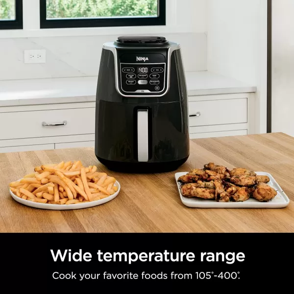 Ninja Air Fryer Roast Bake Air Fry Roast Broil Reheats ampamp Dehydrates 4in1 Fries Frozen Food Veggies and Juicy Meat Less Oil Easy Meals Healthy Meals Compact 4 QT Grey AF10155 QT XL