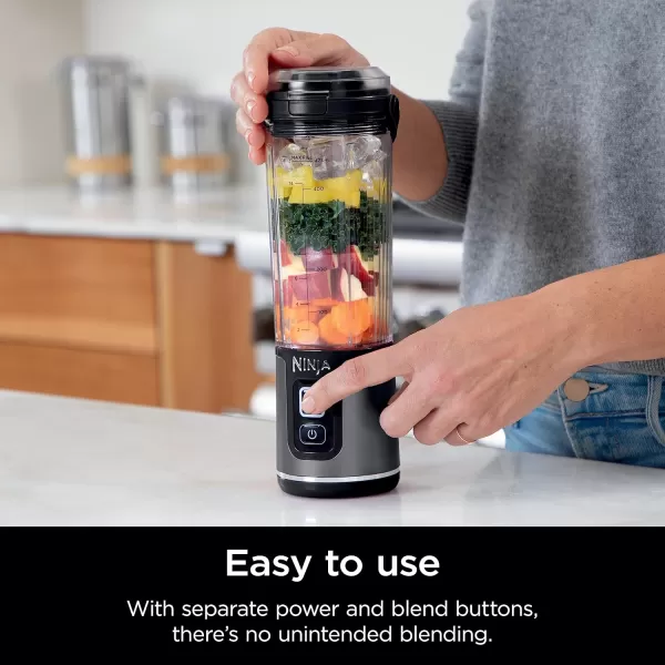 Ninja BC151EM Blast Portable Blender Cordless 18oz Vessel Personal Blenderfor Shakes ampamp Smoothies BPA Free LeakproofLid ampamp Sip Spout USBC Rechargeable Dishwasher Safe Parts Forest GreenBlack