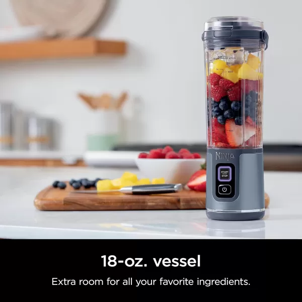 Ninja BC151EM Blast Portable Blender Cordless 18oz Vessel Personal Blenderfor Shakes ampamp Smoothies BPA Free LeakproofLid ampamp Sip Spout USBC Rechargeable Dishwasher Safe Parts Forest GreenBlue