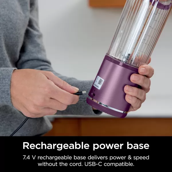 Ninja BC151EM Blast Portable Blender Cordless 18oz Vessel Personal Blenderfor Shakes ampamp Smoothies BPA Free LeakproofLid ampamp Sip Spout USBC Rechargeable Dishwasher Safe Parts Forest GreenPassion Fruit