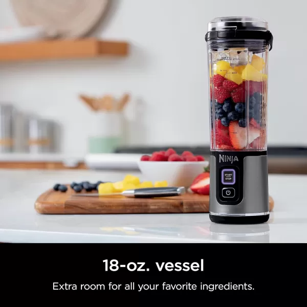 Ninja BC151EM Blast Portable Blender Cordless 18oz Vessel Personal Blenderfor Shakes ampamp Smoothies BPA Free LeakproofLid ampamp Sip Spout USBC Rechargeable Dishwasher Safe Parts Forest GreenBlack