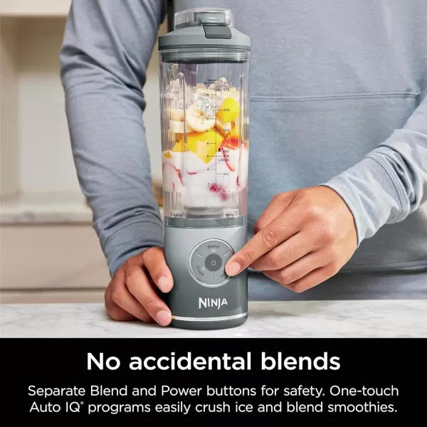 Ninja Blast Max Portable Blender  Twist ampamp Go Personal Blender Ninja Blender Smoothie Blend Ice Crush 3 Programs Cordless 22 oz removable Vessel Dishwasher Safe Leakproof Navy BC251NVSilver