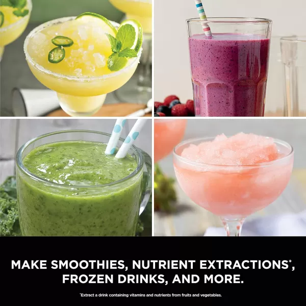 Ninja Blender ForSmoothies Salsa Shakes Slush andFrozen Drinks Blender Pitcher andLid Blender forKitchen Crushes Ice Fruit andVeggies 1000Watt Dishwasher Safe Black NJ601AMZGeneration 1 with 2 cups