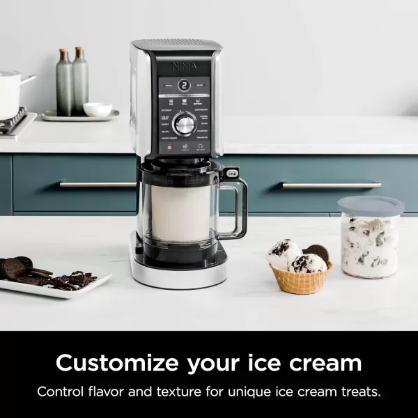 Ninja CREAMi Deluxe 11in1 Ice Cream ampamp Frozen Treat Maker for Ice Cream Sorbet Milkshakes Frozen Yogurt ampamp More 11 Programs XL Capacity Silver Includes 2 FamilySized 24 oz Tubs