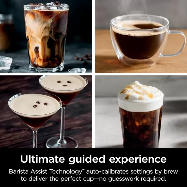 Ninja Espresso Machine Luxe Caf Premier Series Drip Coffee Maker and Rapid Cold Brew Integrated Grinder Assisted Tamper HandsFree Frother for Cappuccinos and Lattes Dairy or NonDairy ES601