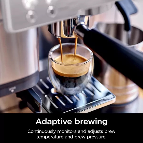 Ninja Espresso Machine Luxe Caf Premier Series Drip Coffee Maker and Rapid Cold Brew Integrated Grinder Assisted Tamper HandsFree Frother for Cappuccinos and Lattes Dairy or NonDairy ES601