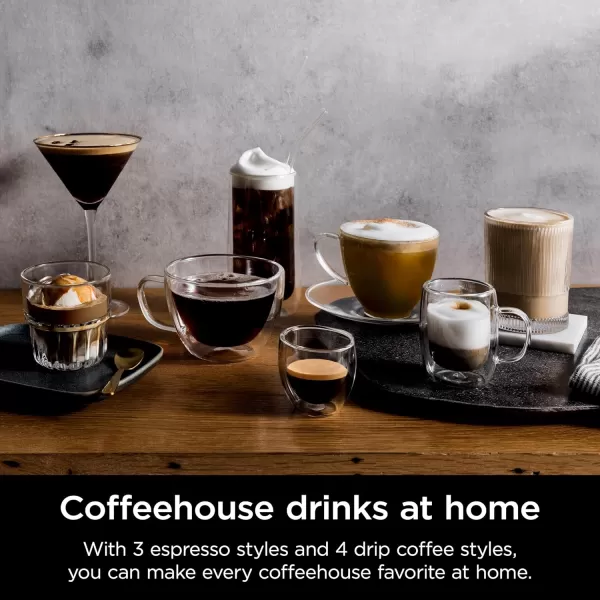 Ninja Espresso Machine Luxe Caf Premier Series Drip Coffee Maker and Rapid Cold Brew Integrated Grinder Assisted Tamper HandsFree Frother for Cappuccinos and Lattes Dairy or NonDairy ES601