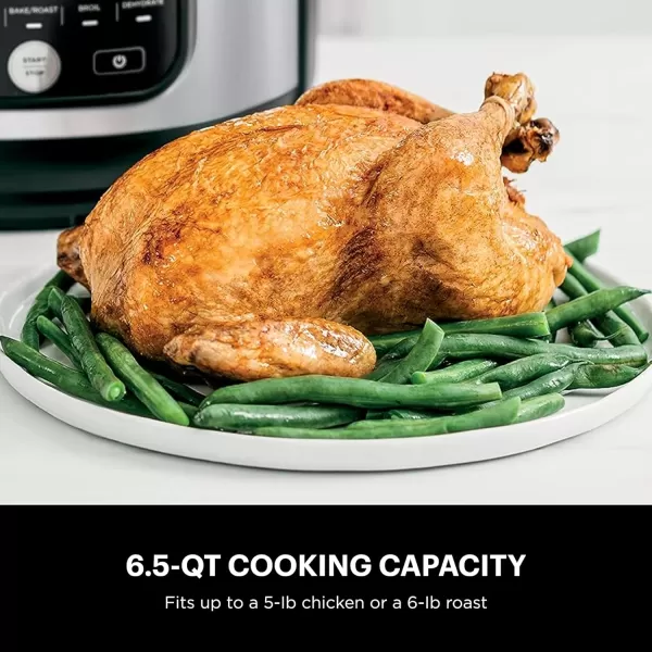 Ninja Foodi Air Fryer Pressure Cooker Combo 11in1 Pro 65 qt Pressure Cooker ampamp Air Fryer that Steams Slow Cooks and More with 46 qt Crisper Plate Broil Rack ampamp Recipe Book FD302 SilverBlack65 Quarts