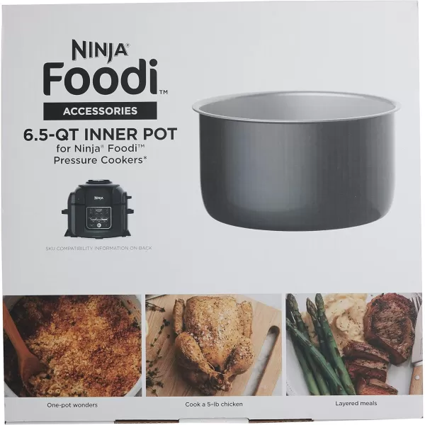 Ninja Foodi Pot intrieur antiadhsif avec revtement en cramique capacit de 65 litres finition grise Gray