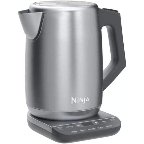 Ninja KT200 Precision Temperature Electric Kettle 1500 watts BPA Free Stainless 7Cup Capacity Hold Temp Setting Silver KT200Stainless Steel