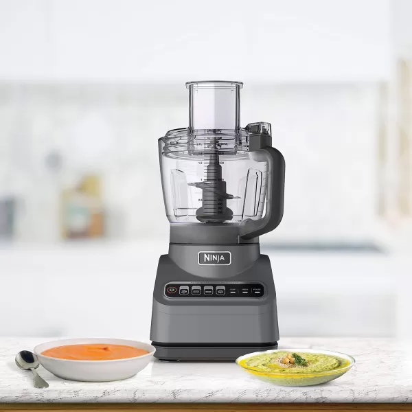 Ninja NF705BRN Professional XL Food Processor Storage Box 1200 PeakWatts 4in1 Chopping SlicingShredding Purees Dough 12Cup Processor Bowl 2 Blades ampamp 2 Discs Feed ChutePusher Black9Cup Food Processor
