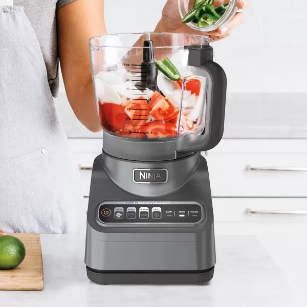Ninja NF705BRN Professional XL Food Processor Storage Box 1200 PeakWatts 4in1 Chopping SlicingShredding Purees Dough 12Cup Processor Bowl 2 Blades ampamp 2 Discs Feed ChutePusher Black9Cup Food Processor