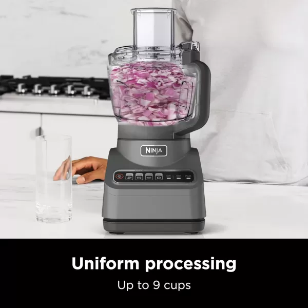 Ninja NF705BRN Professional XL Food Processor Storage Box 1200 PeakWatts 4in1 Chopping SlicingShredding Purees Dough 12Cup Processor Bowl 2 Blades ampamp 2 Discs Feed ChutePusher Black9Cup Food Processor