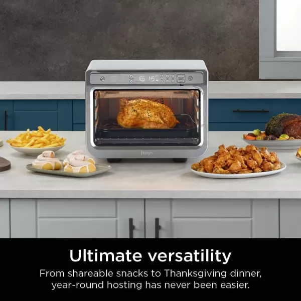 Ninja Prestige Smart XL with Pro Cook System 10in1 Air Fry Digital Countertop Convection Toaster Oven with Air Fry Air Roast Broil ampamp Bake Pro Cook Thermometer 1800 Watts Stainless Steel DT551Stainless 10in1 with Thermometer