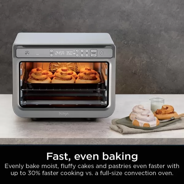 Ninja Prestige Smart XL with Pro Cook System 10in1 Air Fry Digital Countertop Convection Toaster Oven with Air Fry Air Roast Broil ampamp Bake Pro Cook Thermometer 1800 Watts Stainless Steel DT551Stainless 10in1 with Thermometer