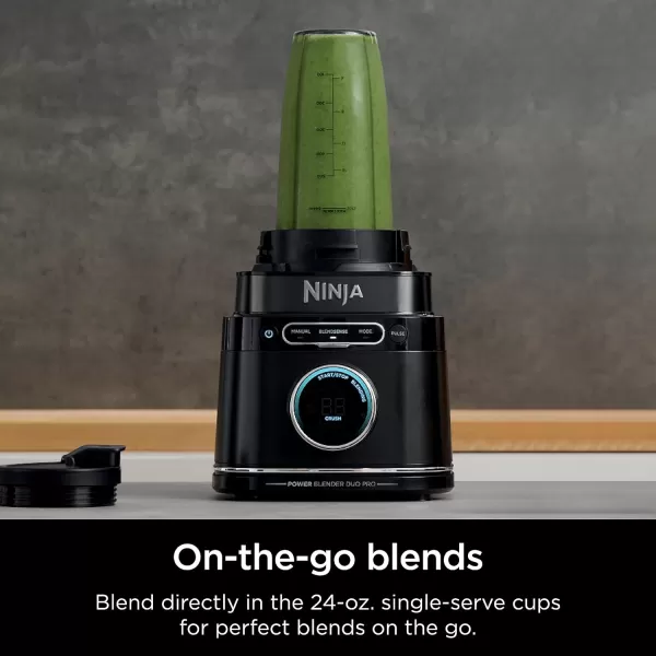 Ninja TB201 Detect Power Blender Pro BlendSense Technology For Smoothies Shakes ampamp More 1800 Peak Watts 72 oz Pitcher Blender BlackPower Blender  Cups