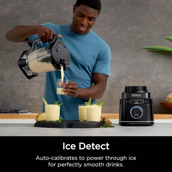 Ninja TB201 Detect Power Blender Pro BlendSense Technology For Smoothies Shakes ampamp More 1800 Peak Watts 72 oz Pitcher Blender BlackPower Blender  Cups