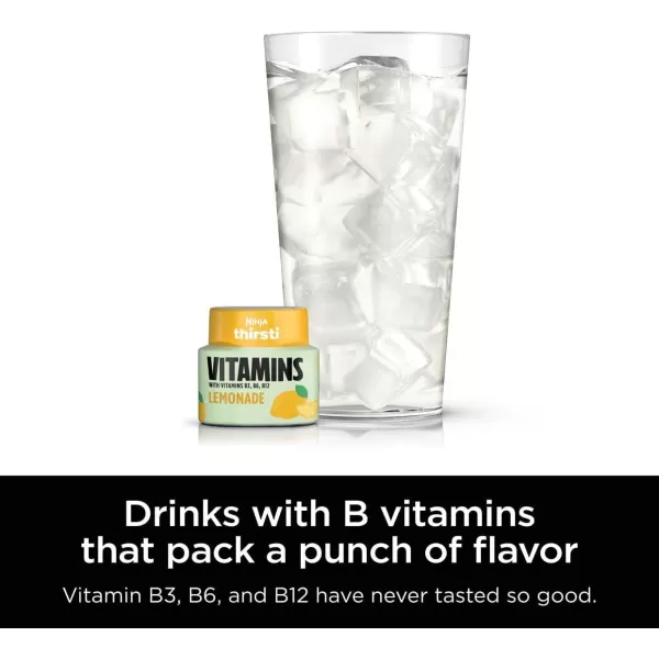 Ninja Thirsti Flavored Water Drops FRUITI CHILL Watermelon Lime Bold Fruit Flavor Sparkling or Still Zero Calories Zero Sugar Makes 17 12oz drinks 3 Pack WCFWTLIAMLemonade