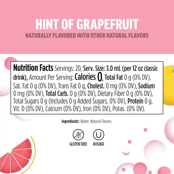 Ninja Thirsti Flavored Water Drops SELTZER Variety Pack Crisp and Refreshing Sparkling Water Zero Calories Zero Sugar Zero Sweeteners Makes 20 12oz drinks 3 Pack WCFV1Grapefruit