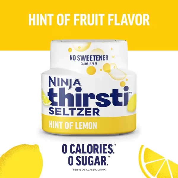 Ninja Thirsti Flavored Water Drops SELTZER Variety Pack Crisp and Refreshing Sparkling Water Zero Calories Zero Sugar Zero Sweeteners Makes 20 12oz drinks 3 Pack WCFV1Lemon