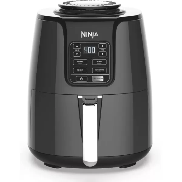 Ninja Air Fryer Roast Bake Air Fry Roast Broil Reheats ampamp Dehydrates 4in1 Fries Frozen Food Veggies and Juicy Meat Less Oil Easy Meals Healthy Meals Compact 4 QT Grey AF1014 QT