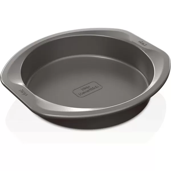 Ninja B30309 Foodi NeverStick Premium 9 inch Round Cake Pan Nonstick Oven Safe up to 500F Dishwasher Safe Grey