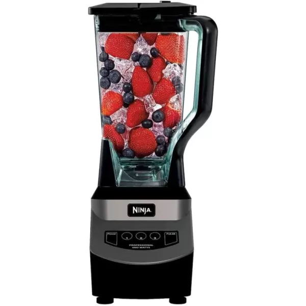 Ninja Blender ForSmoothies Salsa Shakes Slush andFrozen Drinks Blender Pitcher andLid Blender forKitchen Crushes Ice Fruit andVeggies 1000Watt Dishwasher Safe Black NJ601AMZGeneration 1