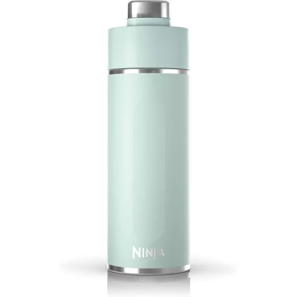 Ninja DW2401BK Thirsti 24oz Travel Water Bottle For Carbonated Sparkling Drinks Colder and Fizzier Longer Leak Proof 24 Hrs Cold Dishwasher Safe Stainless Steel Insulated Tumbler Onyx BlackMint